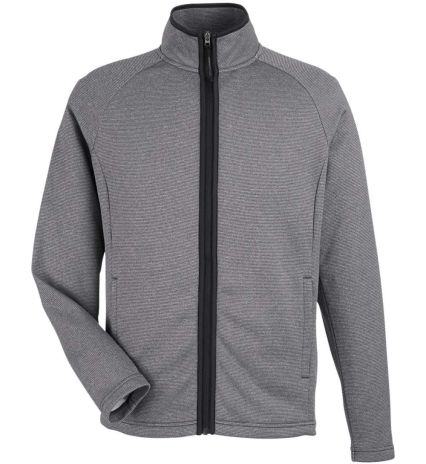 Core 365 CE72 Men's Venture Heathered Stripe Full- in Black/ white