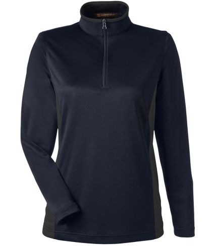 Harriton M786W Women's Flash Snag Protection Plus  in Dark navy/ dark charcoal