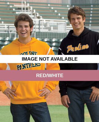 2212 ProLine Color Block Pull Over Hood Red/White
