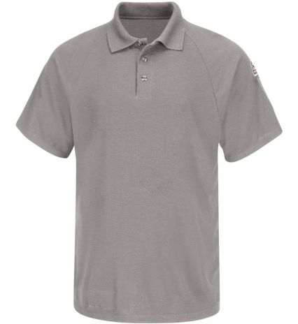 Bulwark SMP8 Men's Classic Short Sleeve Polo - Coo in Grey