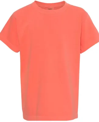 9018 Comfort Colors - Pigment-Dyed Ringspun Youth  Bright Salmon