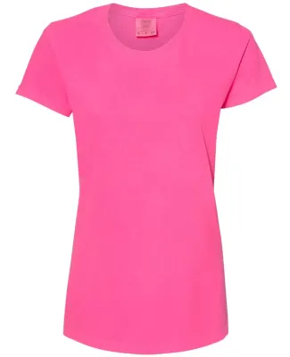 4200 Comfort Colors - Ladies' Ringspun Short Sleev Neon Pink