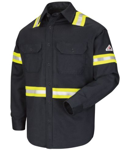 Bulwark SLDTT Men's Tall Enhanced Visibility Unifo in Navy