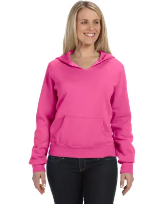 1595 Comfort Colors - Pigment-Dyed Ladies' Frayed  Neon Pink