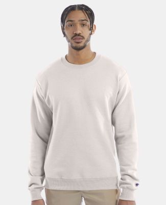 S600 Champion Logo Double Dry Crewneck Pullover sw in Body blush