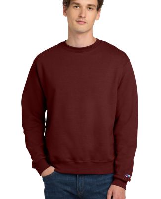 S600 Champion Logo Double Dry Crewneck Pullover sw in Maroon