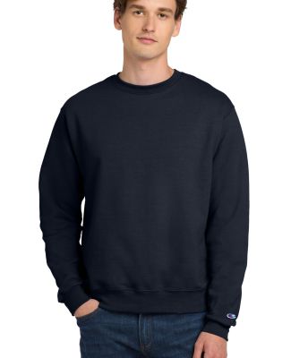S600 Champion Logo Double Dry Crewneck Pullover sw in Navy