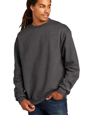 S600 Champion Logo Double Dry Crewneck Pullover sw Charcoal Heather