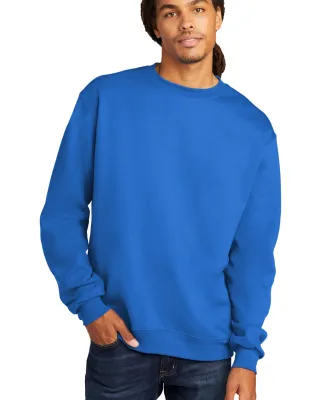 S600 Champion Logo Double Dry Crewneck Pullover sw Royal Blue