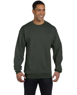 S600 Champion Logo Double Dry Crewneck Pullover sw Dark Green Heather