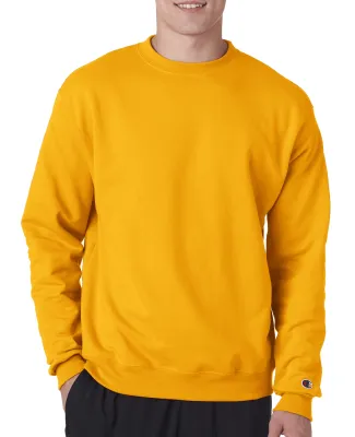 S600 Champion Logo Double Dry Crewneck Pullover sw Gold