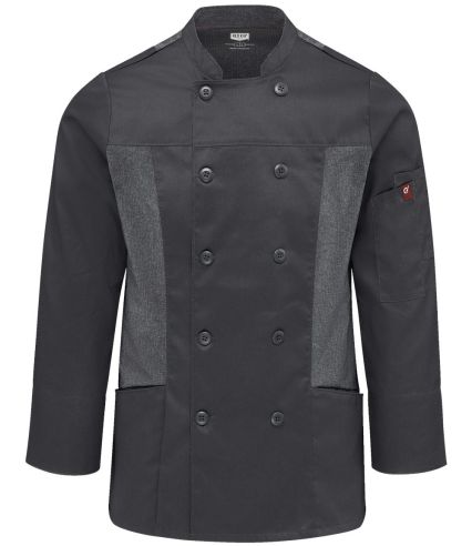 Chef Designs 053W Women's Deluxe Airflow Chef Coat in Charcoal