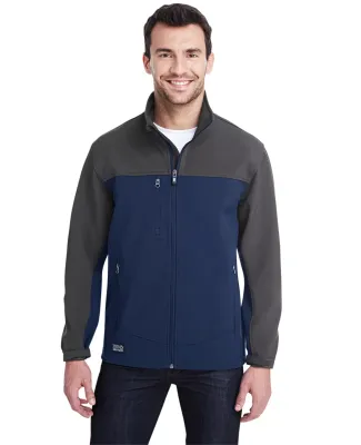 5350 DRI DUCK - Motion Soft Shell Jacket in Deep blue/ charcoal