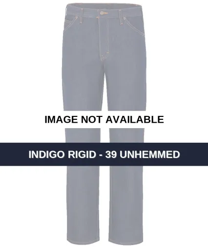 Dickies Workwear 9333ODD Men's Odd Sizes Straight  Indigo Rigid - 39 Unhemmed