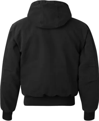 5020T DRI DUCK - Hooded Cloth Jacket with Tricot Q Black