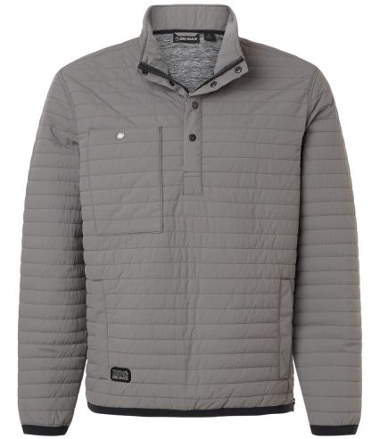 DRI DUCK 5303 Men's Keystone Quilted Pullover in Grey