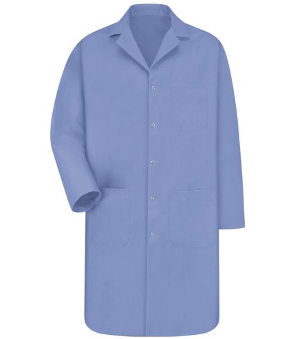 Red Kap KP18 Unisex Gripper Front Lab Coat in Light blue
