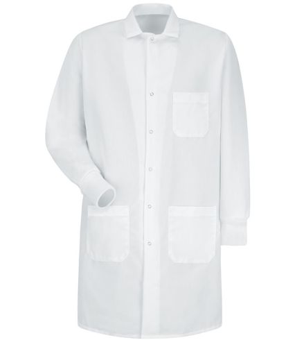 Red Kap KP70 Unisex Poplin Specialized Cuffed Lab  in White