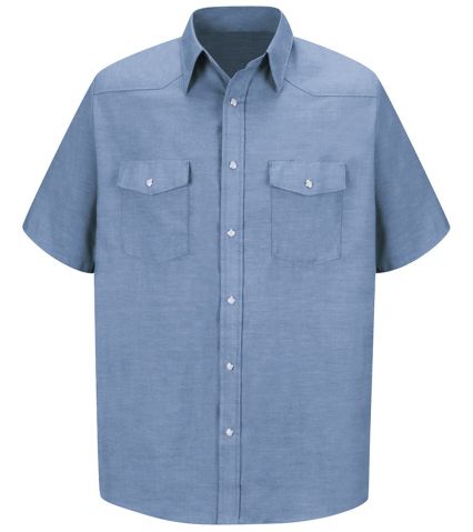 Red Kap SC24T Men's Tall Deluxe Western Style Shor in Light blue