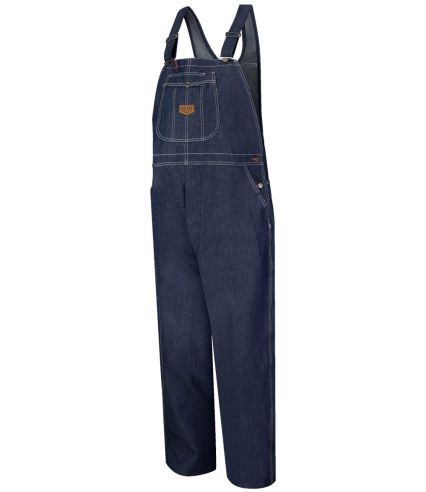 Red Kap BD10EXT Men's Extended Sizes Denim Bib Ove in Denim - 32i