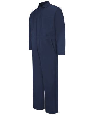 Red Kap CC14T Men's Tall Snap-Front Cotton Coveral in Navy