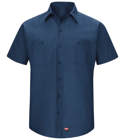 Red Kap SX20 Men's Mimix™ Short Sleeve Work Shir in Navy
