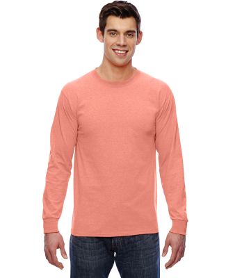 4930 Fruit of the Loom® Heavy Cotton HD Long Slee Retro Heather Coral