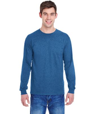 4930 Fruit of the Loom® Heavy Cotton HD Long Slee Retro Heather Royal