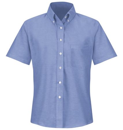 Red Kap SR61 Women's Executive Oxford Dress Shirt in Light blue