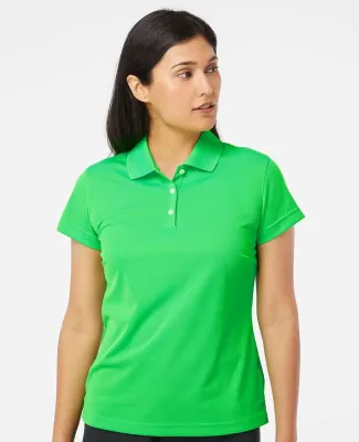 A131 adidas Golf Ladies’ ClimaLite® Piqué Shor Solar Lime/ White