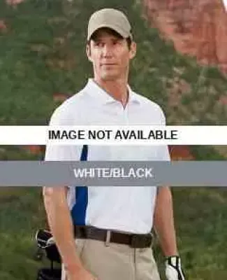A132 adidas Golf Men’s ClimaLite® Colorblock Sh White/Black