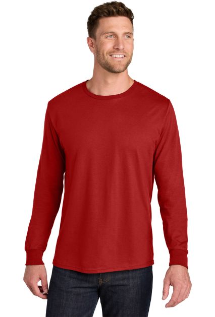 Jerzees IC46L  Ultimate Unisex Ring Spun Long Slee in Truered