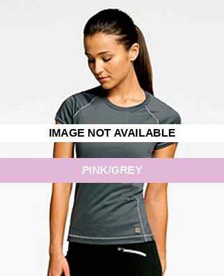 W1002 Alo™ Short Sleeve Tee pink/grey