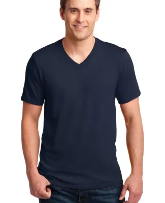 982 ANVIL NEW SOFT SPUN FASHION FIT V-NECK TEE in Navy