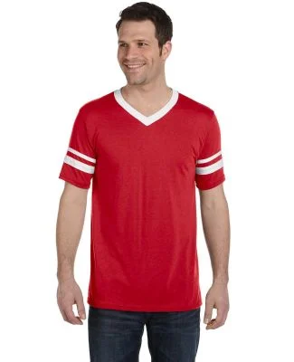 Augusta Sportswear 360 Two Sleeve Stripe Jersey in Red/ white