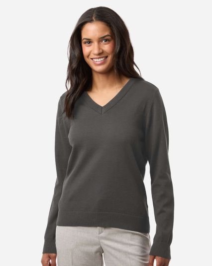Devon and Jones DG445W Women's New Classic V-Neck  in Graphite