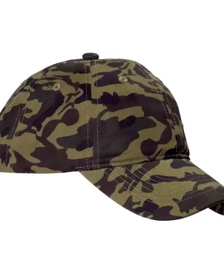 BX018 Big Accessories Unstructured Camo Hat in Green camo