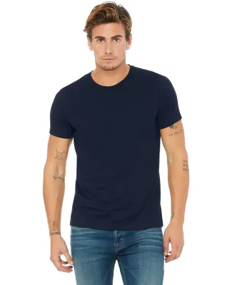 BELLA+CANVAS 3650 Mens Poly-Cotton T-Shirt in Navy