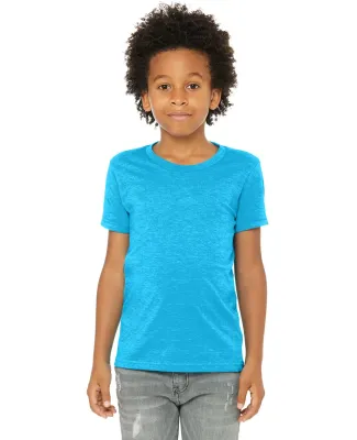 BELLA+CANVAS 3001YCVC Jersey Youth T-Shirt in Neon blue