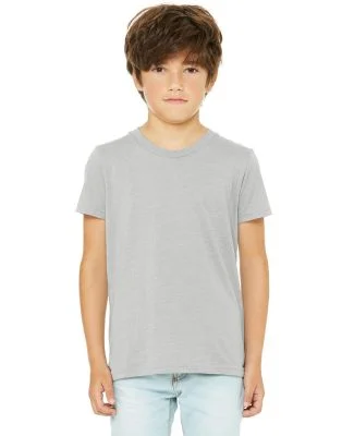 BELLA+CANVAS 3001YCVC Jersey Youth T-Shirt in Heather stone