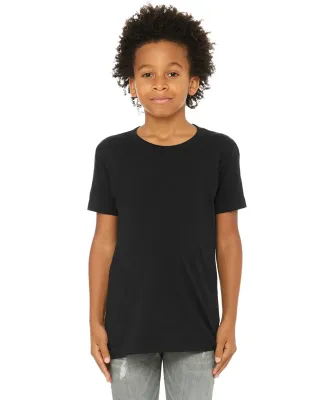 BELLA+CANVAS 3001YCVC Jersey Youth T-Shirt in Solid blk blend