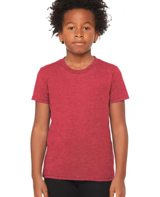 BELLA+CANVAS 3001YCVC Jersey Youth T-Shirt HEATHER RED