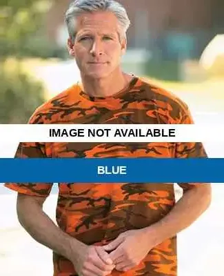 3986 Code V Camouflage Overdye T-Shirts Blue
