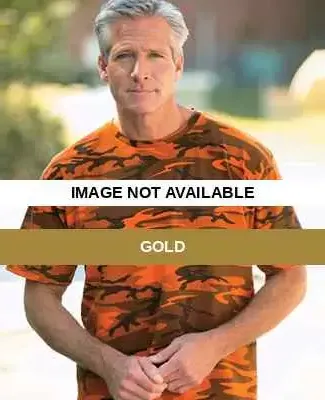 3986 Code V Camouflage Overdye T-Shirts Gold