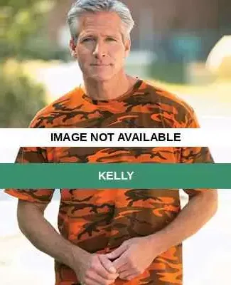 3986 Code V Camouflage Overdye T-Shirts Kelly