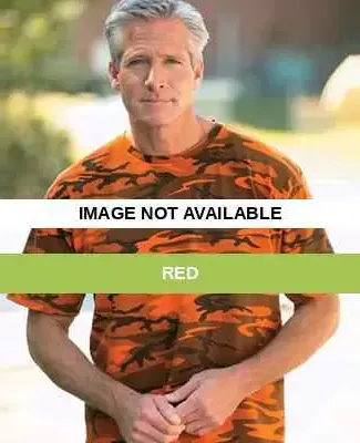 3986 Code V Camouflage Overdye T-Shirts Red
