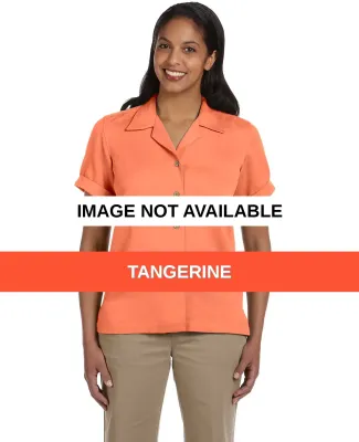 D670W Devon & Jones Ladies’ Isla Camp Shirt Tangerine