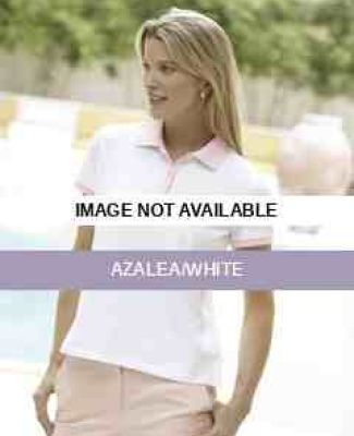 DP310W Devon & Jones Ladies’ Stretch Jersey Tenn Azalea/White