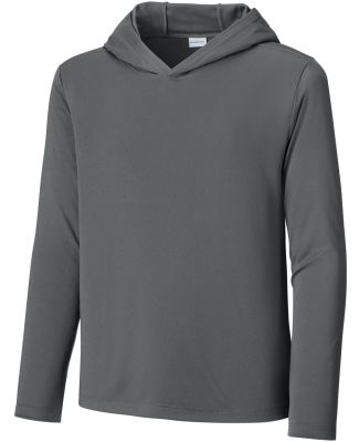 Sport Tek YST420LSH Sport-Tek Youth Posi-UV Pro Lo in Dark smoke grey