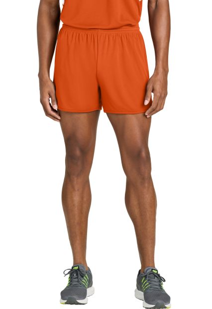 Sport Tek ST447 Sport-Tek   Club 4' Track Short in Deep orange